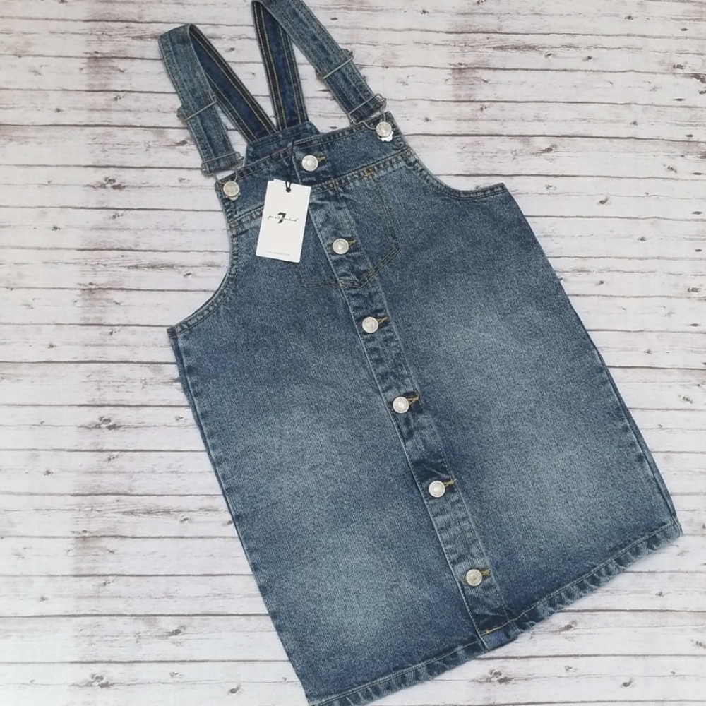 7 FAM Skirt Overalls